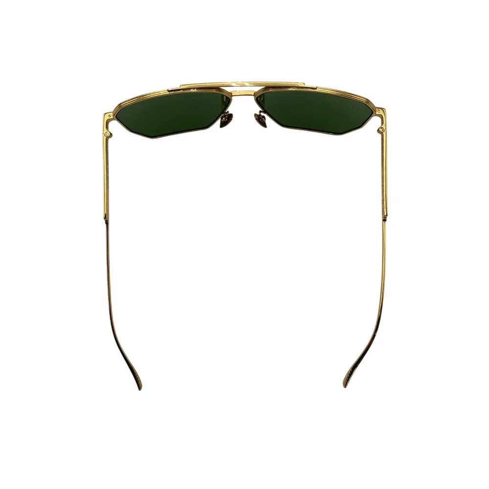 Bottega Veneta Sleek Gold Aviator Sunglasses